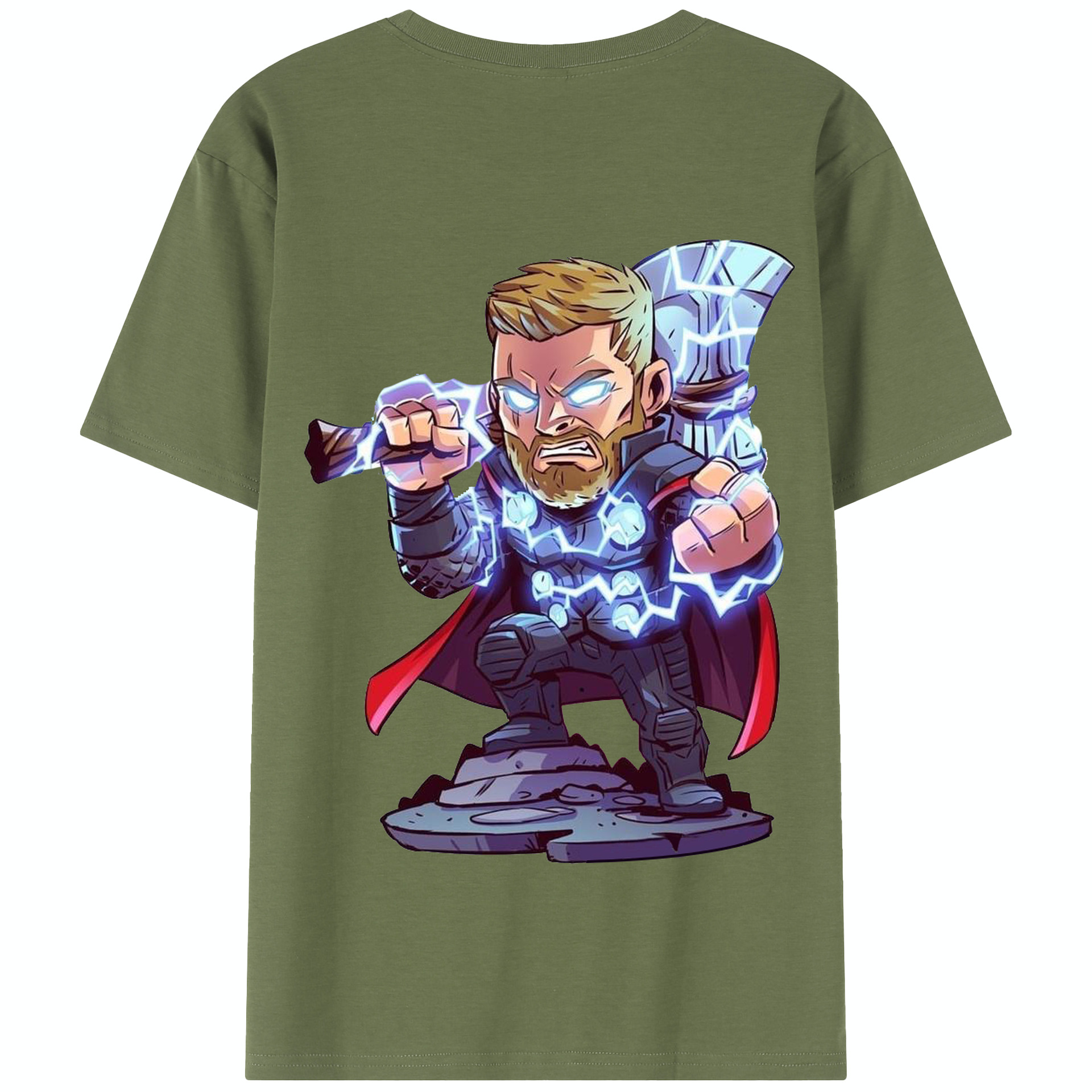 （画像用） アベンジャーズ The Avengers 綿100％半袖Tシャツ（背面プリント）
